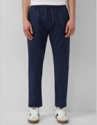 sOliver Pantaloni chino - barbati - Detroit - din amestec de in si bumbac - talie elastica - Bleumarin inchis