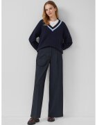 sOliver Pantaloni eleganti cu croiala ampla - Albastru ultramarin