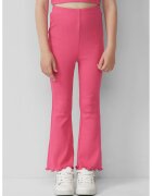 sOliver Pantaloni evazati cu talie inalta - Roz pastel