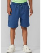 sOliver Pantaloni scurti cu talie ajustabila si model uni - Albastru inchis