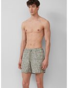sOliver Pantaloni scurti de baie cu snur si model - Kaki