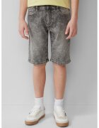 sOliver Pantaloni scurti din denim cu aspect decolorat - Gri deschis