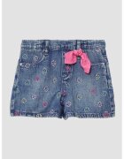 sOliver Pantaloni scurti din denim cu detalii brodate - Roz pastel/Albastru
