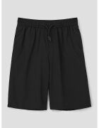 sOliver Pantaloni scurti uni cu talie ajustabila - Negru
