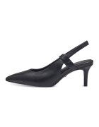 sOliver Pantofi slingback din piele ecologica - Negru