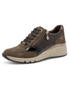 sOliver Pantofi sport wedge cu fermoar - Maro