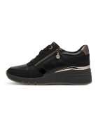 sOliver Pantofi sport wedge cu fermoar - Negru