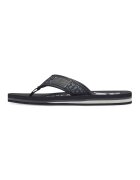 sOliver Papuci flip-flop cu imprimeu logo - Negru/Gri inchis