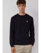 sOliver Pulover tricotat din bumbac cu maneci raglan - Negru