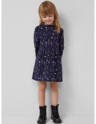 sOliver Rochie cu decolteu la baza gatului si model floral - Lila/Albastru indigo