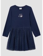 sOliver Rochie cu segment cu volane - Bleumarin