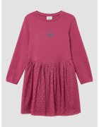 sOliver Rochie cu segment cu volane - Roz inchis