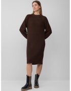 sOliver Rochie-pulover lejera cu decolteu la baza gatului - Maro inchis