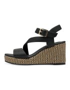 sOliver Sandale din piele ecologica cu velcro - Negru