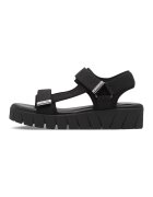sOliver Sandale wedge cu velcro - Negru