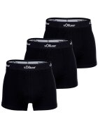 sOliver Set de boxeri cu banda elastica in talie - 3 perechi - Negru