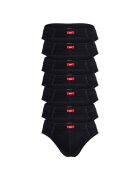 sOliver Set de chiloti cu model uni - 7 perechi - Negru