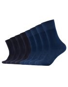 sOliver Set de sosete lungi unisex - 8 perechi - Negru/Bleumarin