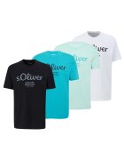 sOliver Set de tricouri regular fit cu imprimeu logo - 4 piese - Multicolor