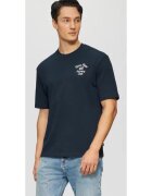 sOliver Tricou barbati cu decolteu la baza gatului - Regular fit - din jerse de bumbac - Bleumarin inchis -