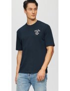 sOliver Tricou barbati cu decolteu la baza gatului - Regular fit - din jerse de bumbac - Bleumarin inchis -