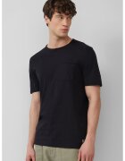 sOliver Tricou cu decolteu la baza gatului si buzunar pe piept