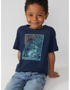 sOliver Tricou cu imprimeu tropical - Bleumarin