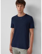 sOliver Tricou din bumbac cu decolteu la baza gatului - Bleumarin