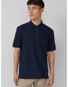 sOliver Tricou polo cu buzunar pe piept - Albastru ultramarin