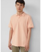 sOliver Tricou polo cu model uni - Portocaliu deschis