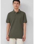 sOliver Tricou polo de bumbac - Kaki inchis