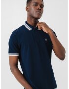 sOliver Tricou polo din bumbac pique - Alb murdar/Bleumarin