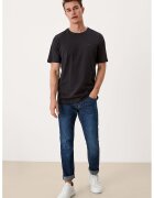 sOliver Tricou regular fit de bumbac - Negru/Gri
