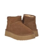 Soprani Couture Pantofi dama HUGH Platform Camel Maro - Maro