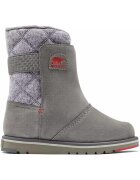 Sorel Ghete copii - Piele intoarsa - Gri -
