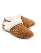 Sorel Papuci copii - Piele naturala - Maro/Alb - Maro