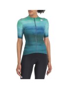 Sportful Tricou ciclism dama Flow Supergiara Turcoaz/Bleu - Turcoaz