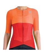 Sportful Tricou ciclism dama Pro Rosu/Portocaliu - Rosu