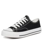 Sprandi Tenisi pentru dama - textil - alb/negru