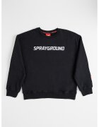 SPRAYGROUND Bluza de trening cu imprimeu logo - Alb/Negru