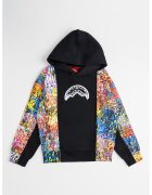 SPRAYGROUND Hanorac de bumbac cu imprimeu - Negru/Multicolor