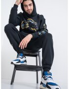 SPRAYGROUND Hanorac din bumbac cu imprimeu logo contrastant - Negru/Galben/Albastru