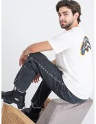 SPRAYGROUND Tricou cu decolteu la baza gatului si imprimeu logo - Verde/Alb fildes/Albastru