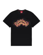 SPRAYGROUND Tricou din bumbac cu imprimeu frontal si pe partea din spate - Rosu/Negru