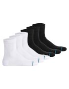 Stance Set de sosete scurte unisex - 6 perechi - Alb/Negru