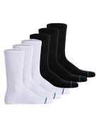 Stance Set de sosete unisex - 6 perechi - Alb/Negru