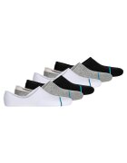 Stance Set de sosete unisex foarte scurte - 6 perechi - Alb/Negru/Gri