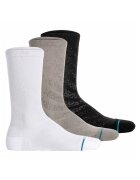 Stance Set de sosete unisex Run Light Tab - 3 perechi - Alb/Negru/Gri