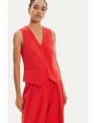 Staud Vesta dama - 304548956 - Poliester/Viscoza - Rosu - Rosu