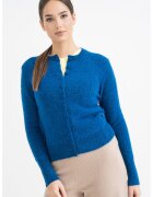 Stefanel Cardigan slim fit din amestec de lana - Albastru deschis